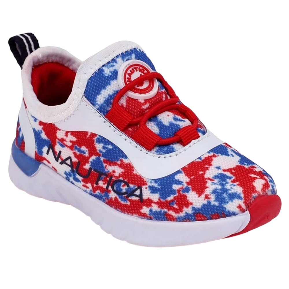 Nautica Toddler Sneaker Athletic Slip-On Bungee Lace Unisex Running Shoes, 8